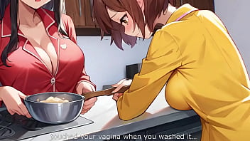 18yo futanari stepsister with big dick creampie inside pussy after loud scream orgasm