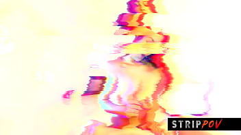 Beautiful brazilian chick dances and deep throats big cock