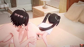 I found her playing alone so i used my tongue instead