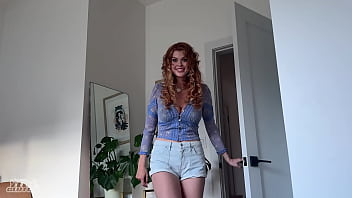 Big booby redhead housesitter breaks the rules while my step mom was gone
