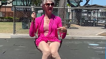 Playing on a swing in kaimuki btw this is not at a school and there was nobody nearby