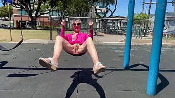 Playing on a swing in kaimuki btw this is not at a school and there was nobody nearby