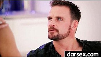 Babe’s expert tongue goes up and down on a cock 26