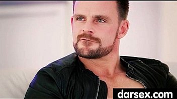 Babe’s expert tongue goes up and down on a cock 26