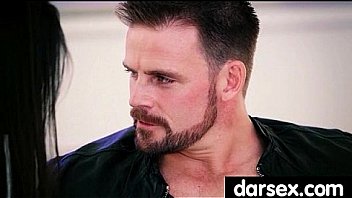 Babe’s expert tongue goes up and down on a cock 26