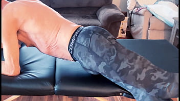 Stretching and compression pants on massage table hd short version