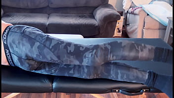Stretching and compression pants on massage table hd short version