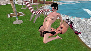 3d Animated Sex Video Lesbian Girl Eating Another Girl's Pussy thumbnail