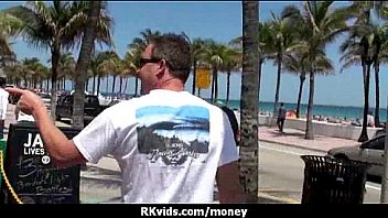 Desperate teen naked in public and fucks to pay rent 11