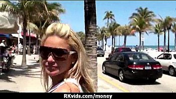 Desperate teen naked in public and fucks to pay rent 11