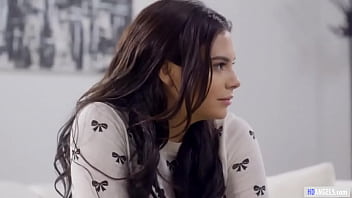 Lesbian bffs playing innocent game but