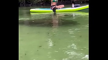 Yesterday i got to paddle beside this big girl for most of the river so fun hanging out with manatees