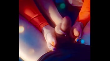 Prettyfeetelite barefoot goddess twinkletoes handjob and footjob ignoring husband while on the phone with lover with slo mo cumshot