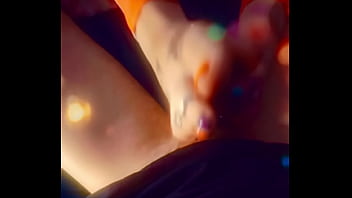 Prettyfeetelite barefoot goddess twinkletoes handjob and footjob ignoring husband while on the phone with lover with slo mo cumshot