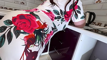 Stepmom did not have time to cook breakfast and the stepson decided to help her