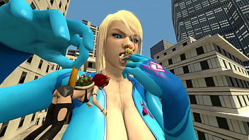 Giantess samus waifu snacks