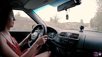 Long haired teen sucks and fucks for driver's license