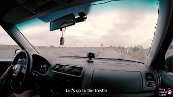 Long haired teen sucks and fucks for driver's license