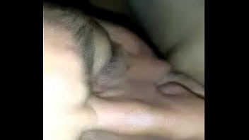 Enjoying his tongue on my clit