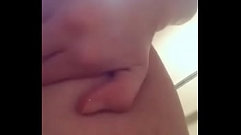 Little white whore plays with her ass and records it