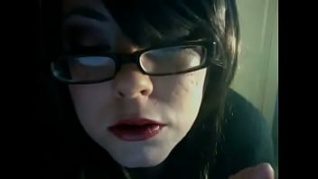 Chubby domme smoking a cig in specs Chubby domme smoking a cig in specs