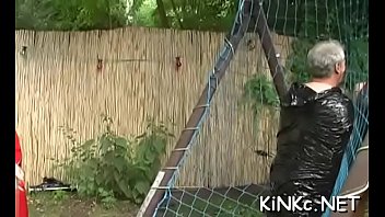 Mistress fists slave's arse