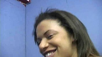 Ebony hottie milking cocks in the gloryhole 29