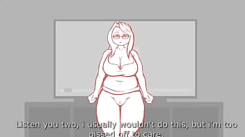 Cartoon milf cheat her bf with two friends