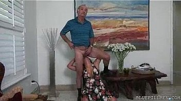 Sexiest makeout b w grandpa and milf