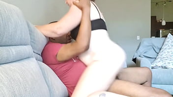 Fucking on the sofa part 2