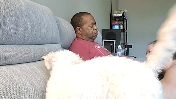 Fucking on the sofa part 2