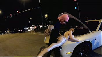 Redkey montana slams sex doll in public interracial