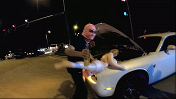 Redkey montana slams sex doll in public interracial