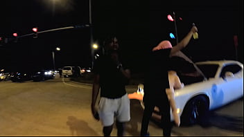 Redkey montana slams sex doll in public interracial