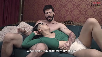 Cuckold boyfriend loves to see his beloved giving her ass to a very big and thick black cock