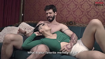 Cuckold boyfriend loves to see his beloved giving her ass to a very big and thick black cock