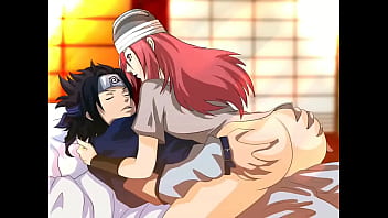 Sasuke enjoying ass grabbing