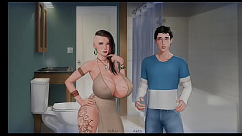 Cogiendo con mi vecina tetona hasta correrme