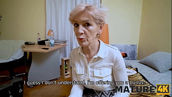 Mature4k instead of listening to hot mature stud offers her quick sex
