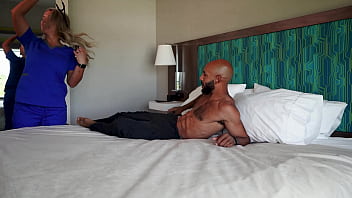 Naughty nurse enjoying her lunch break hotwifejj