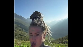 Brushing my teeth with this beautiful background what's your favorite way to start the day #morningroutine #bru