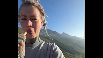 Brushing my teeth with this beautiful background what's your favorite way to start the day #morningroutine #bru