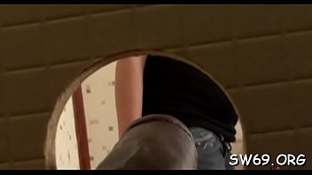 Naughty playgirl gets a lot of slime