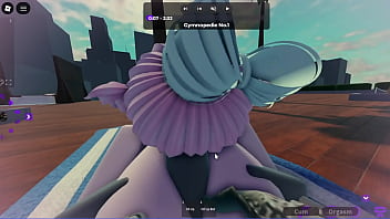 Slut fucked by a big roblox cock while his bf is away