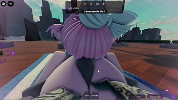 Slut fucked by a big roblox cock while his bf is away