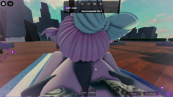 Slut fucked by a big roblox cock while his bf is away