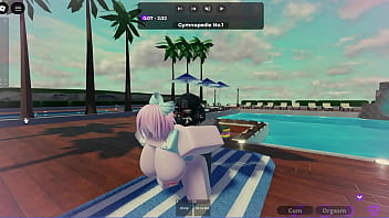 Slut fucked by a big roblox cock while his bf is away