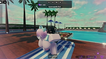 Slut fucked by a big roblox cock while his bf is away