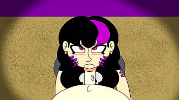 Gothic gal gives head to lucky nerd Gothic gal gives head to lucky nerd