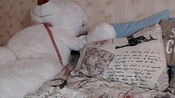 Young girl masturbating in webcam